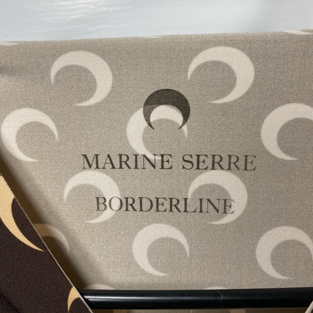 Marine Serre Brown and Cream Long Sleeve Top - Picture 4 of 11